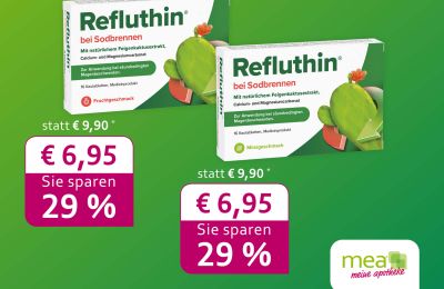 Refluthin bei Sodbrennen: Oktober-Angebot in der Rabenfels-Apotheke Herten