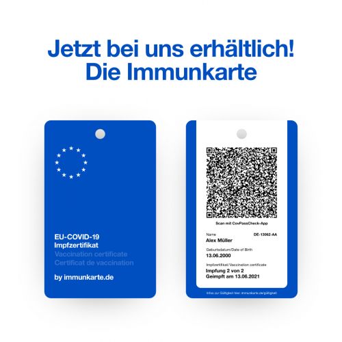 Immunkarte – der praktische digitale Impfnachweis im Scheckkartenformat, ganz ohne Smartphone