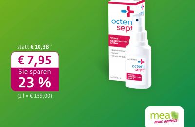Octenisept für schmerzfreie Wund-Desinfektion: Juni-Angebot der Rabenfels-Apotheke Herten