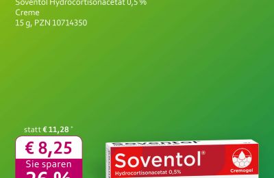 Soventol Creme: August-Angebot in der Rabenfels-Apotheke Herten